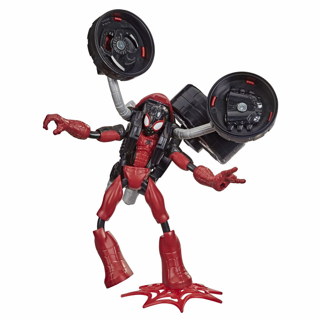 SPIDERMAN FIGURINA FLEXIBILA CU MOTOCICLETA