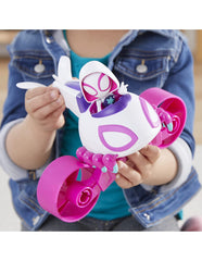 SPIDEY PRIETENII EXTRAORDINARI SET VEHICUL SI FIGURINA GHOST SPIDER