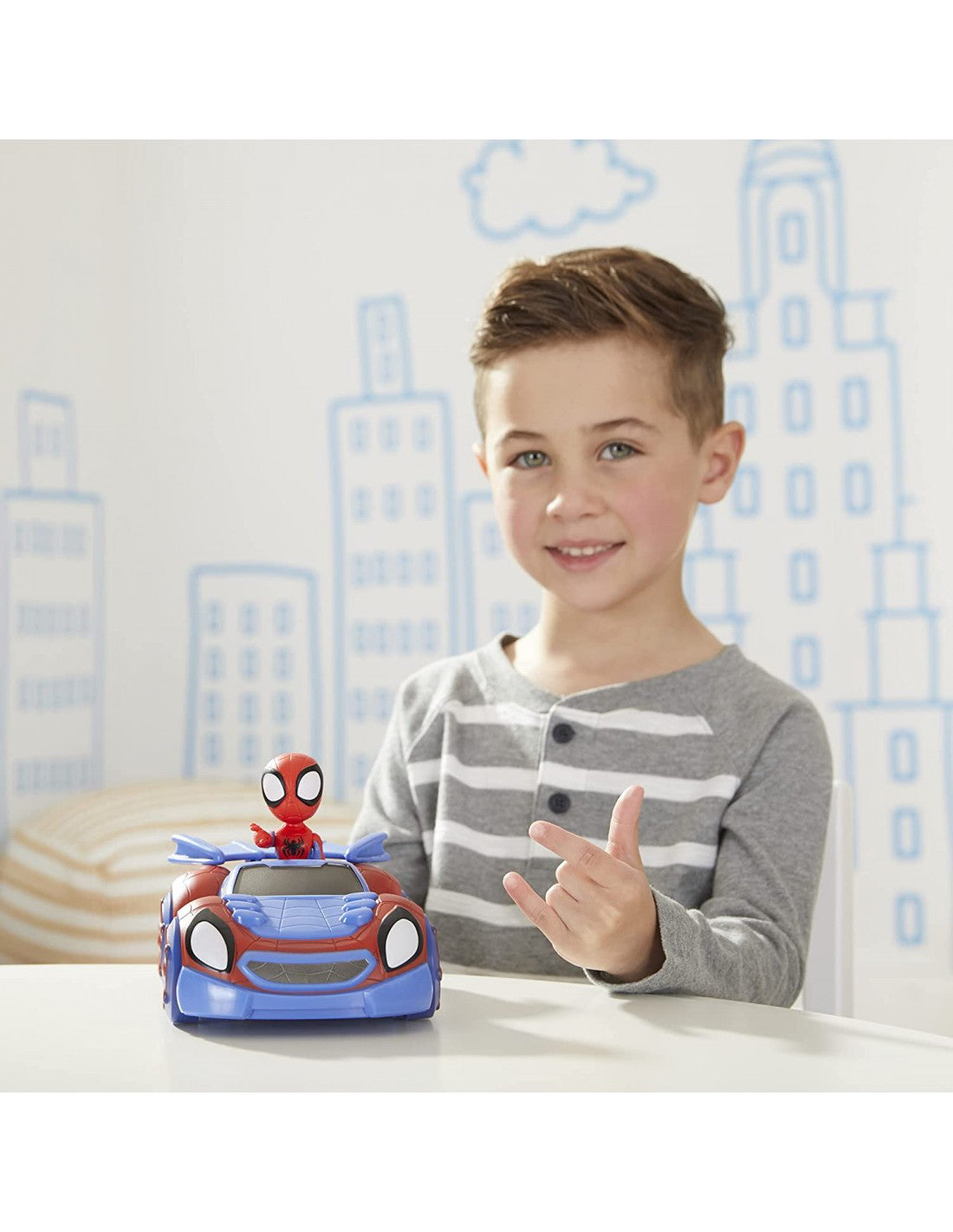 SPIDEY PRIETENII EXTRAORDINARI SET VEHICUL SI FIGURINA MILES MORALES