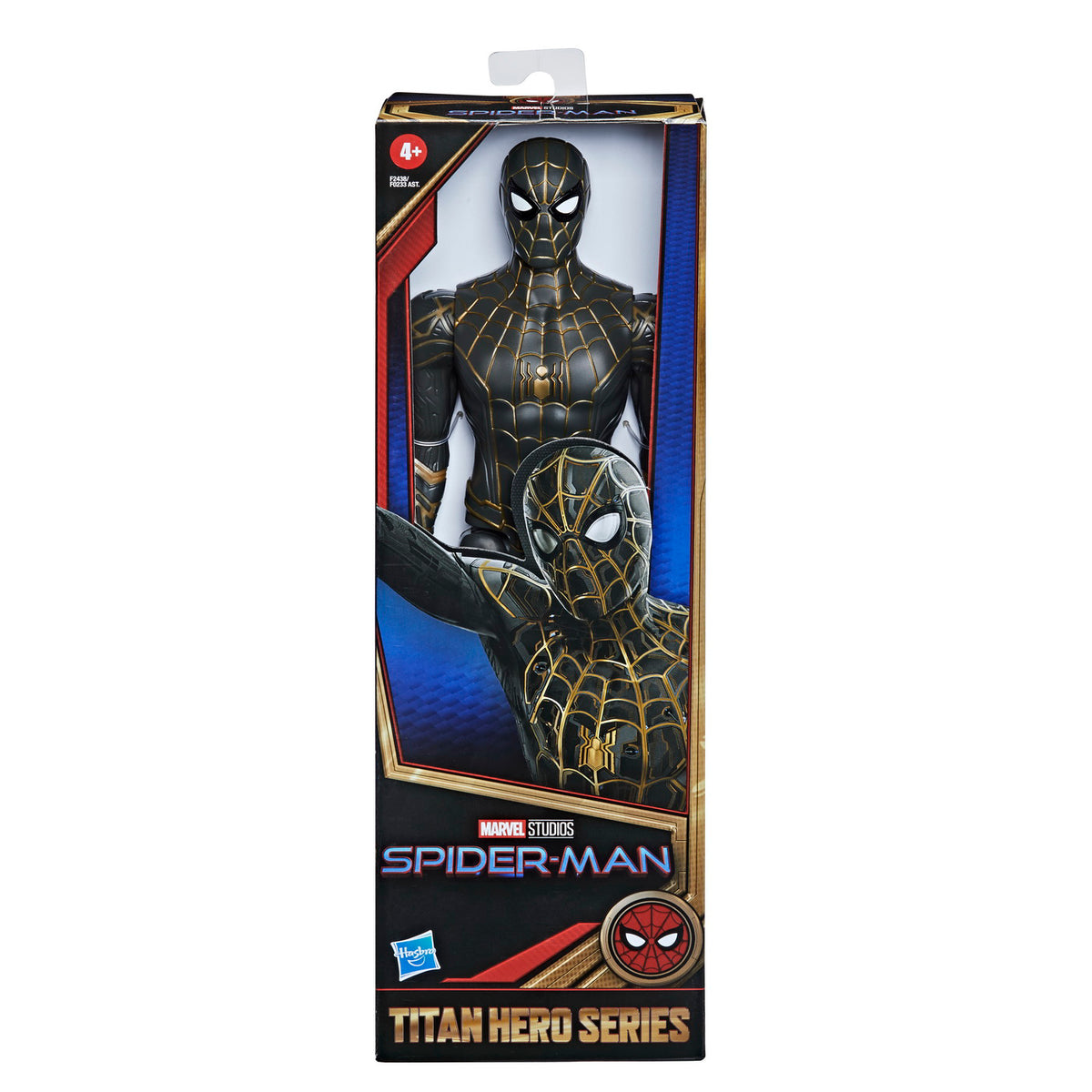 SPIDERMAN FIGURINA SPIDERMAN COSTUM NEGRU SI AURIU 30CM