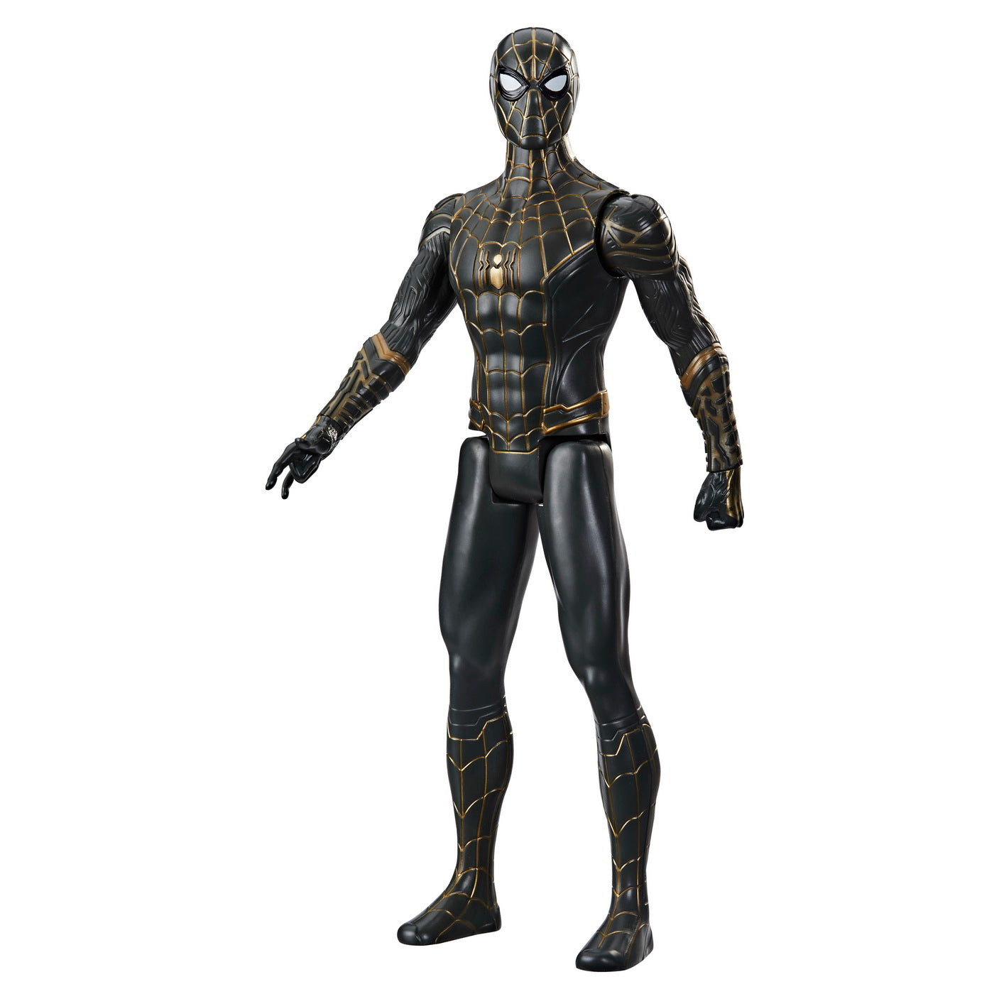 SPIDERMAN FIGURINA SPIDERMAN COSTUM NEGRU SI AURIU 30CM