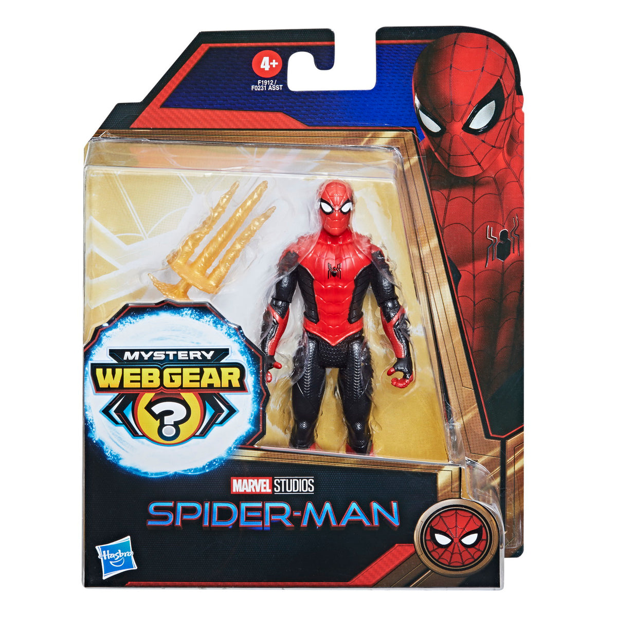 SPIDER-MAN MYSTERY WEBGEAR FIGURINA SPIDER-MAN IN COSTUM ROSU SI NEGRU 15CM
