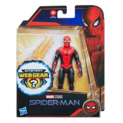 SPIDER-MAN MYSTERY WEBGEAR FIGURINA SPIDER-MAN IN COSTUM ROSU SI NEGRU 15CM