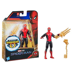 SPIDER-MAN MYSTERY WEBGEAR FIGURINA SPIDER-MAN IN COSTUM ROSU SI NEGRU 15CM