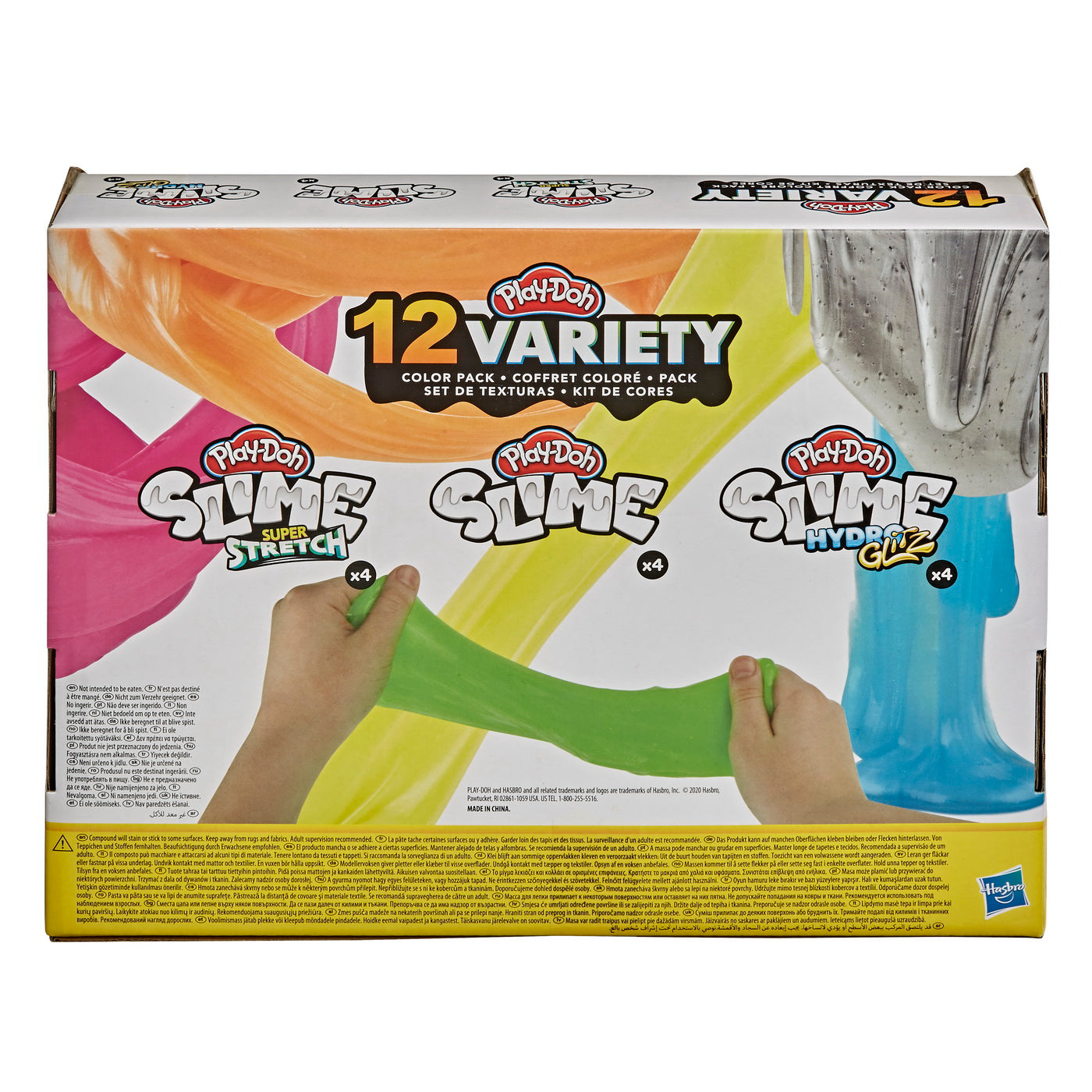 PLAY-DOH SET 12 SLIME-URI CU DIFERITE CULORI SI TEXTURI