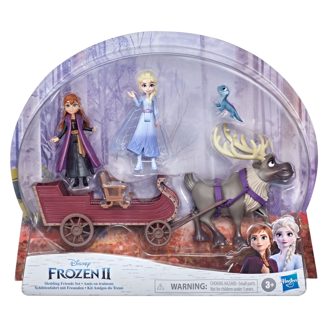 DISNEY FROZEN2 SET PAPUSI ANNA SI ELSA CU SANIE