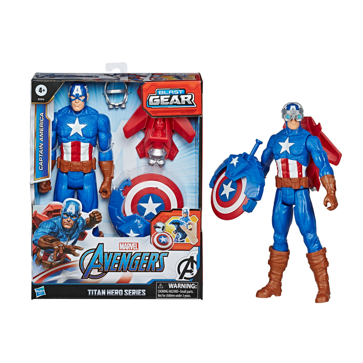 FIGURINA AVANGERS TITAN HERO BLAST GEAR: CAPTAIN AMERICA 30 CM