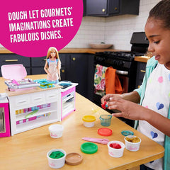 PAPUSA BARBIE CU SET DE JOACA BUCATARIE