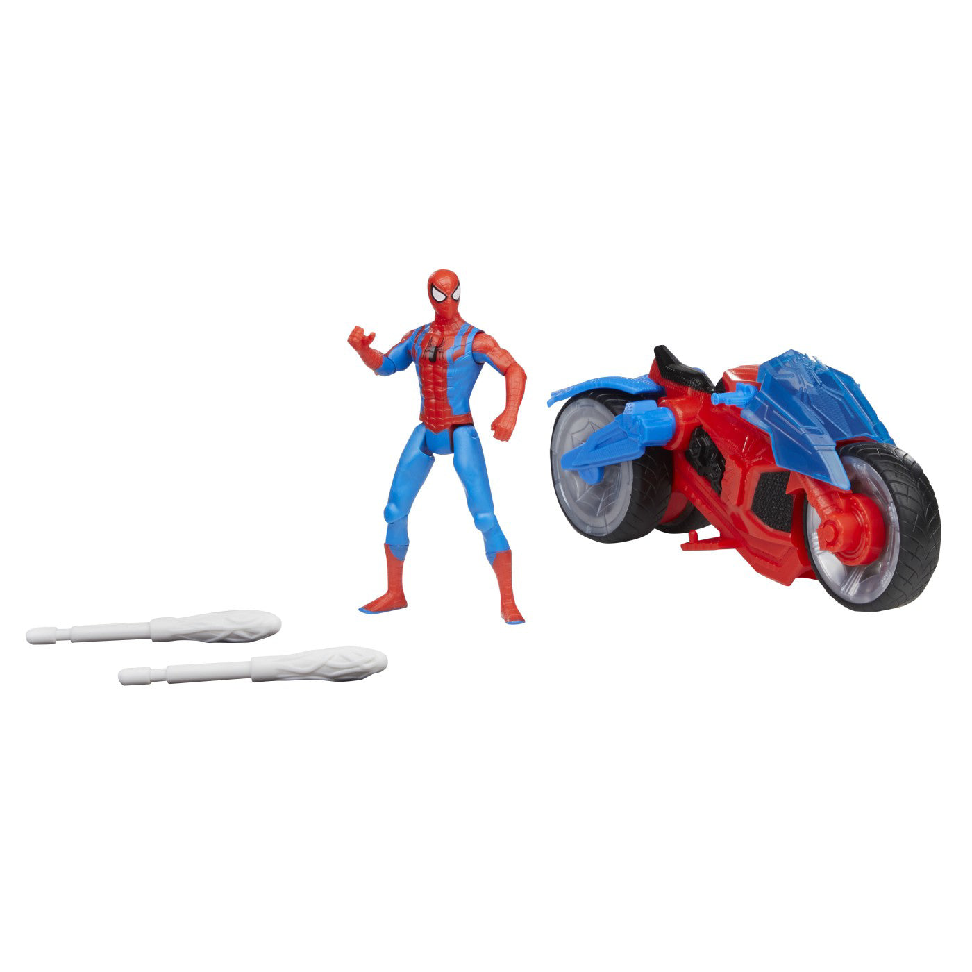 SPIDERMAN SET FIGURINA SI VEHICUL WEB BLAST CYCLE