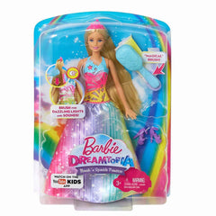 PAPUSA BARBIE CU PERIE SI ROCHITA MULTICOLORA
