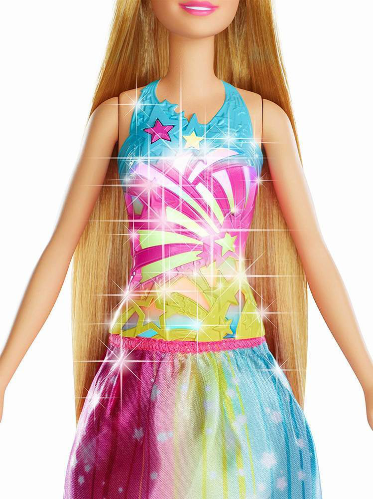 PAPUSA BARBIE CU PERIE SI ROCHITA MULTICOLORA