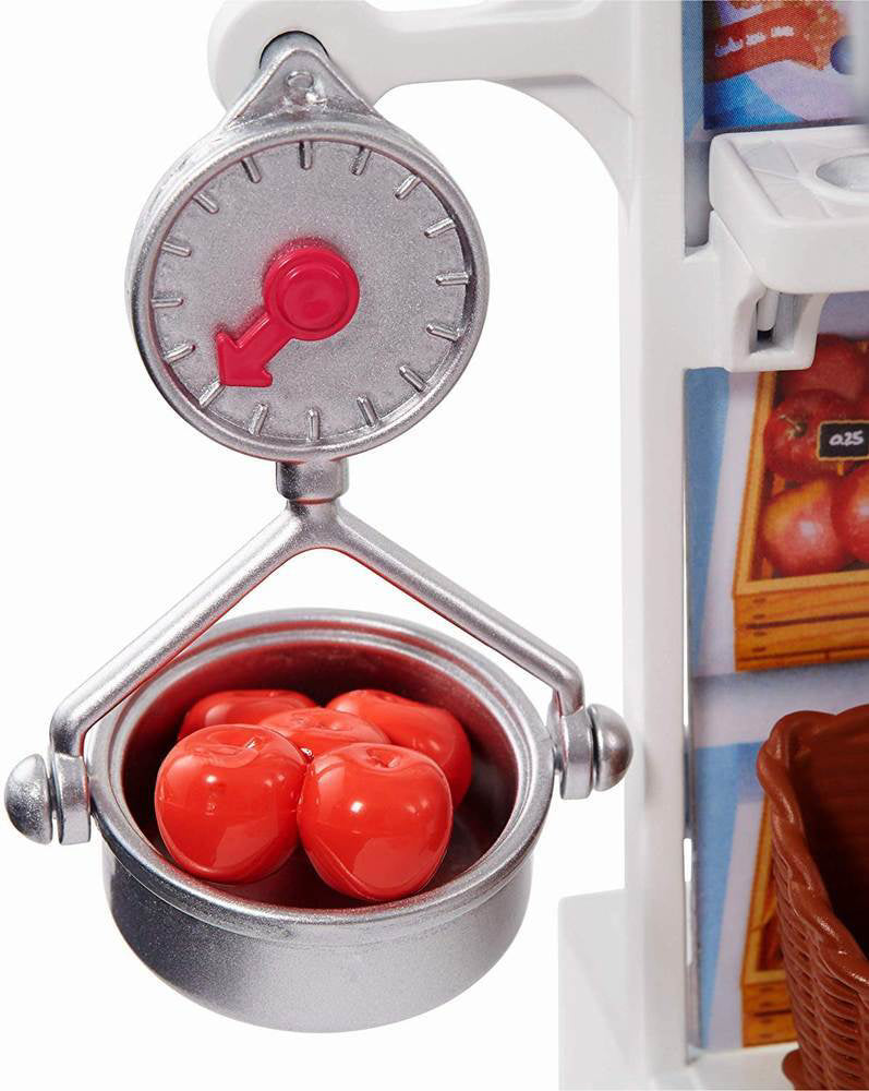 PAPUSA BARBIE CU SET DE JOACA SUPERMARKET