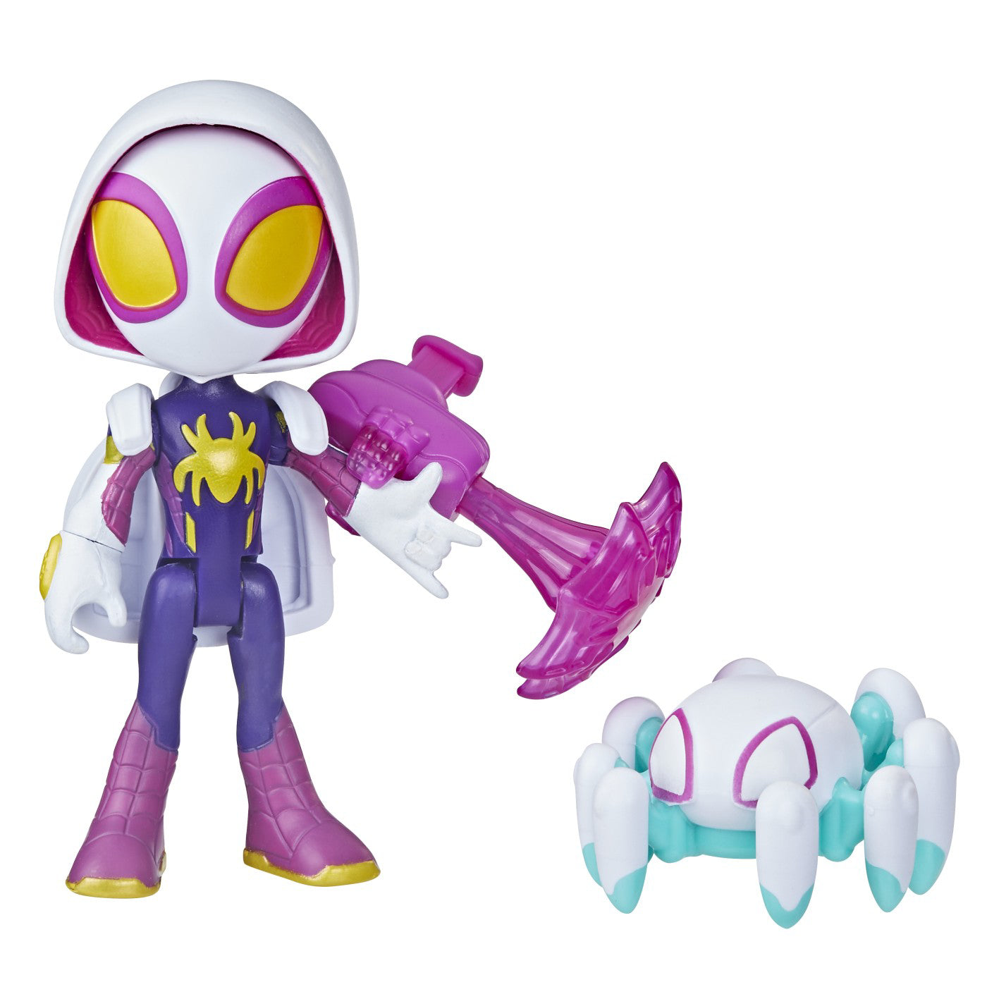 SPIDEY PRIETENII EXTRAORDINARI SET FIGURINA GHOST SPIDER 10CM SI ACCESORII