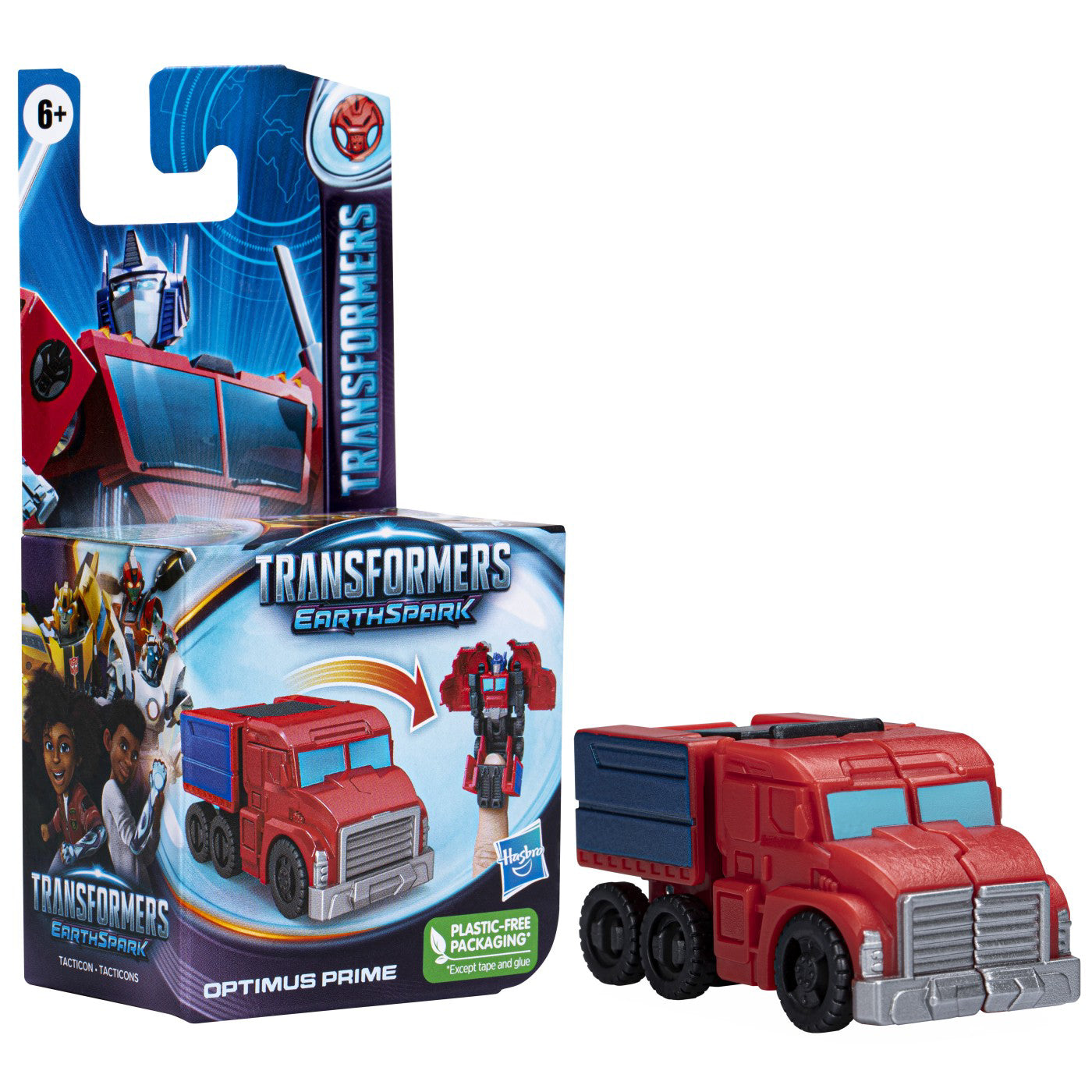 TRANSFORMERS 7 EARTHSPARK TACTICON FIGURINA TRANSFORMABILA OPTIMUS PRIME 6.5CM