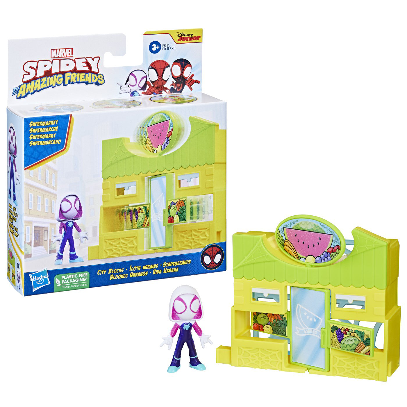 SPIDEY PRIETENII EXTRAORDINARI CITY BLOKS SET DE CONSTRUCTIE SUPERMARKET