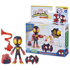 SPIDEY PRIETENII EXTRAORDINARI SET FIGURINA MILES MORALES SPIDER MAN 10CM SI ACCESORII