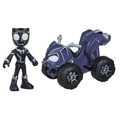 SPIDEY PRIETENII EXTRAORDINARI SET VEHICUL SI FIGURINA BLACK PANTHER