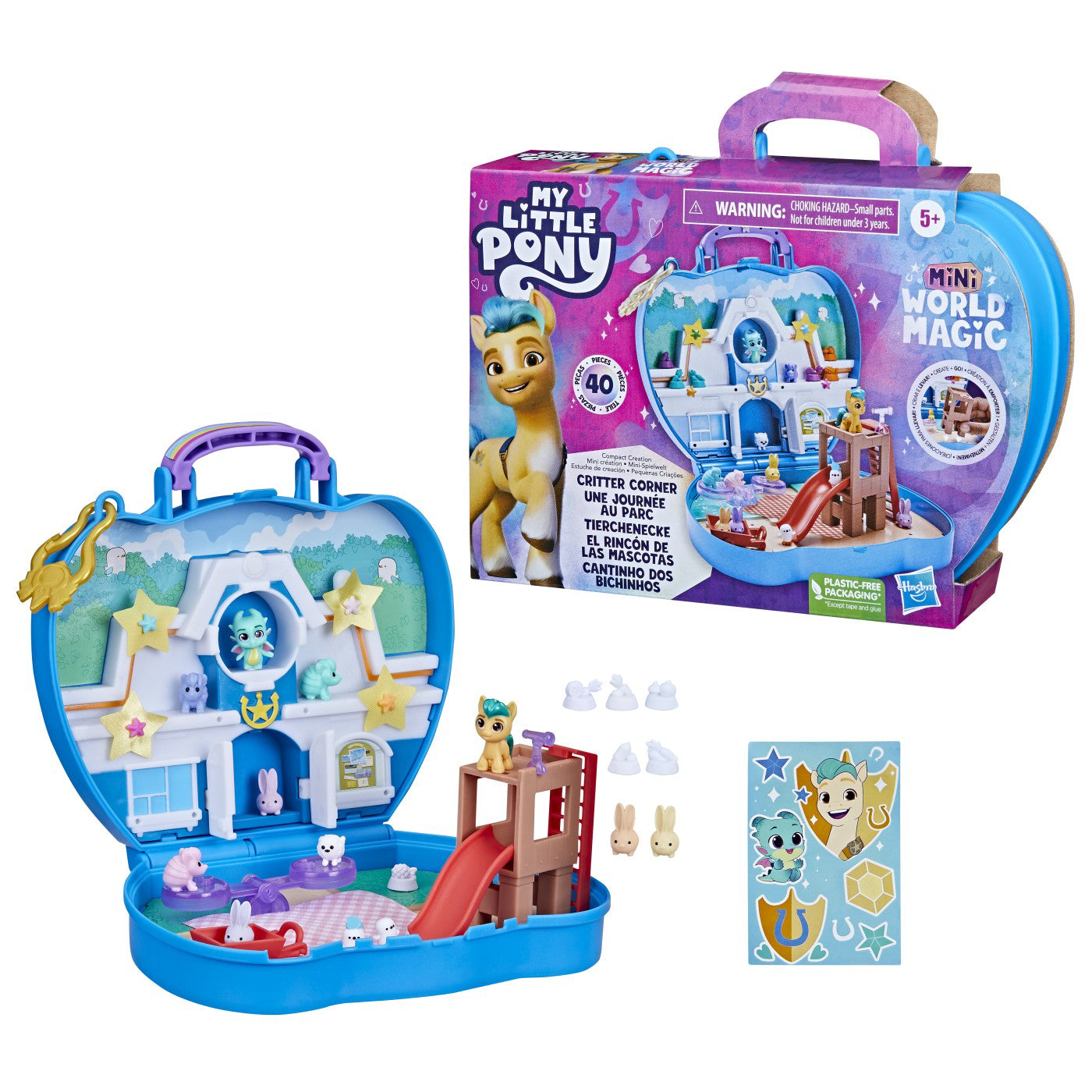 MY LITTLE PONY MINI WORLD MAGIC SET DE JOACA COMPACT CREATION CRITTER CORNER