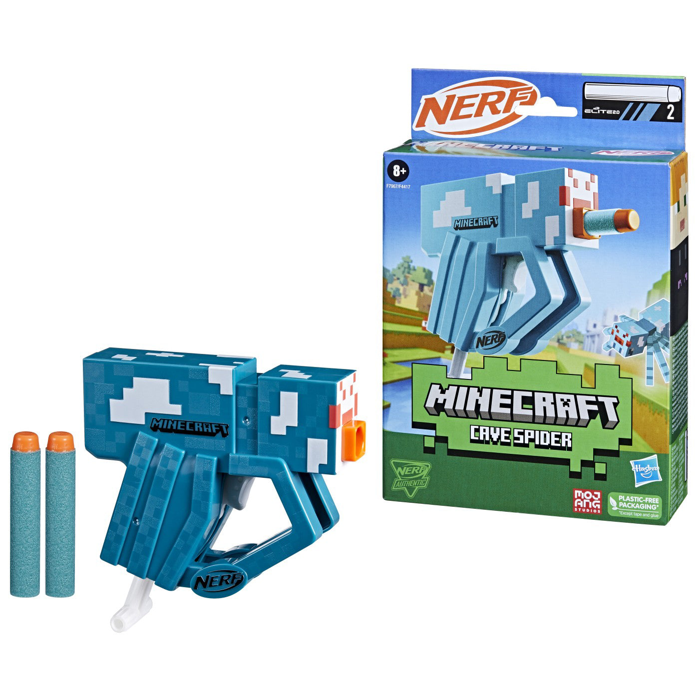 NERF BLASTER MINECRAFT MICROSHOTS CAVE SPIDER