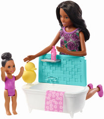 PAPUSA BARBIE MAMICA BRUNETA CU BEBELUS