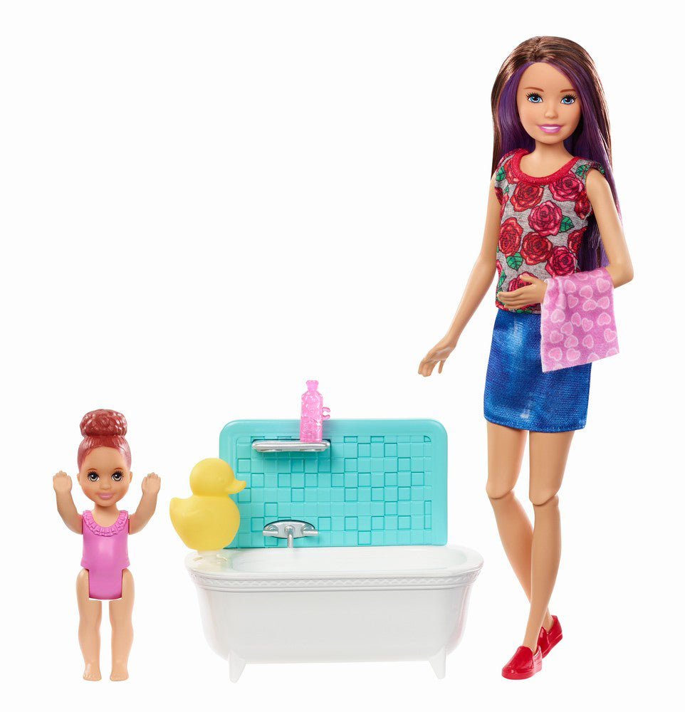 PAPUSA BARBIE MAMICA SATENA CU BEBELUS