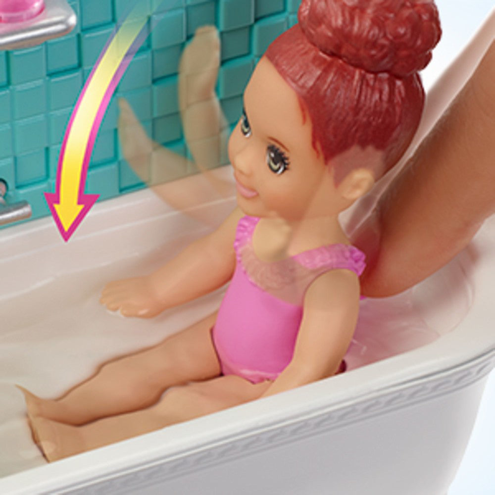 PAPUSA BARBIE MAMICA SATENA CU BEBELUS