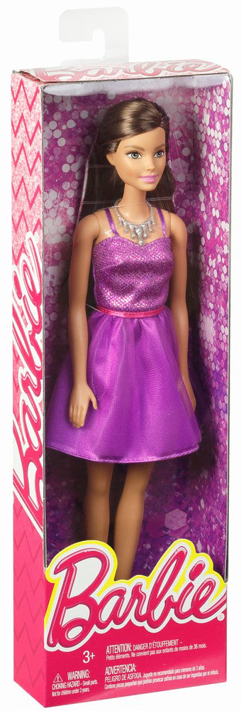 PAPUSA BARBIE TINUTE STRALUCITOARE ROCHITA MOV