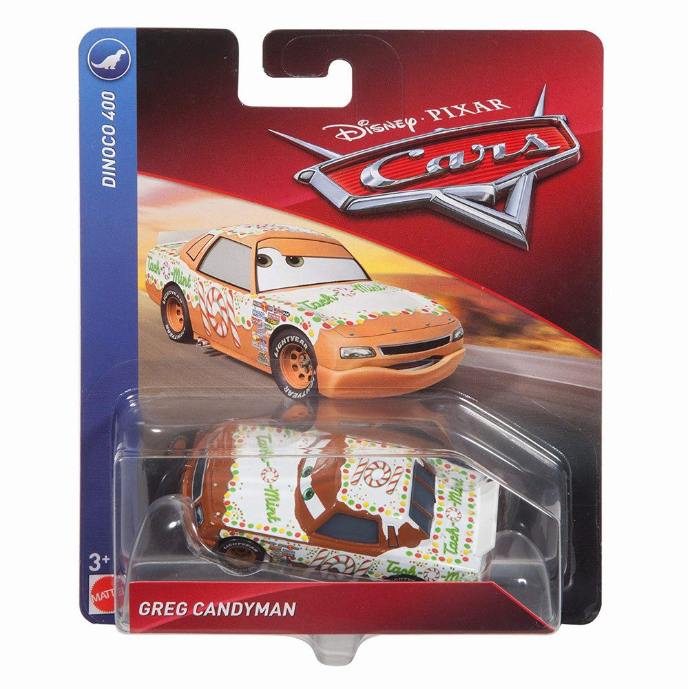 CARS 3 PERSONAJ DIE CAST GREG CANDY MAN