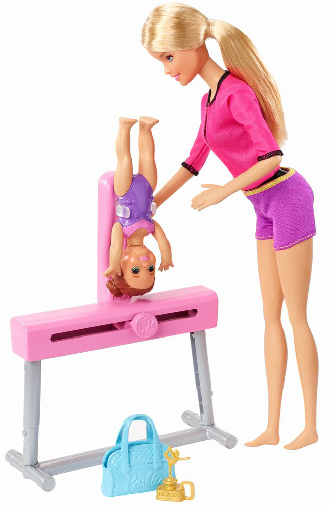 PAPUSA BARBIE BLONDA CARIERA IN SPORT ANTRENOARE DE GIMNASTICA