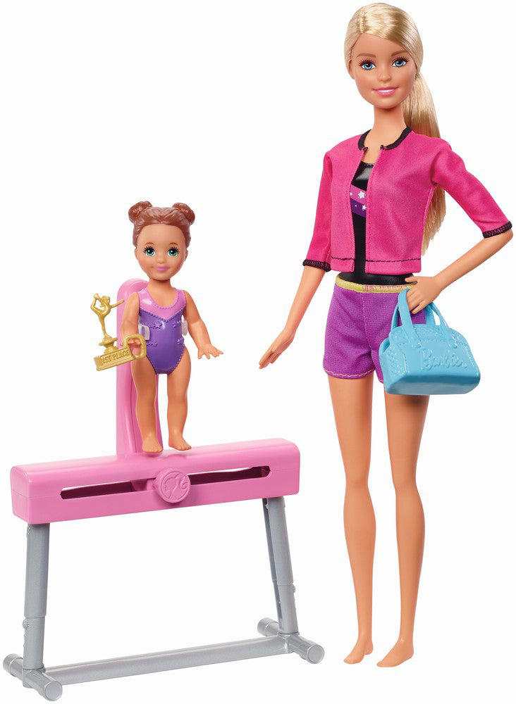 PAPUSA BARBIE BLONDA CARIERA IN SPORT ANTRENOARE DE GIMNASTICA
