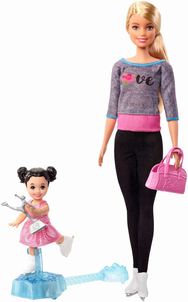 PAPUSA BARBIE CARIERA IN SPORT ANTRENOARE DE PATINAJ