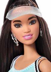 PAPUSA BARBIE FASHIONISTA CU ROCHITA VERDE DE SCHIMB