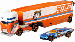 SET CAMION SI MASINA SPORT HOT WHEELS SPEEDWAY HAULER