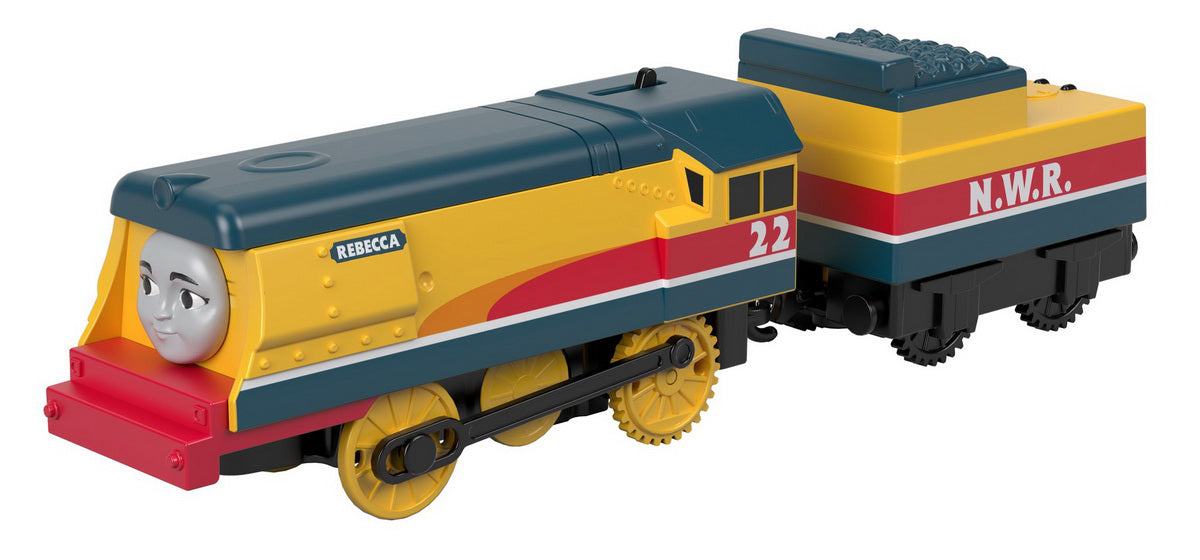 THOMAS TRACKMASTER LOCOMOTIVA REBECCA CU VAGON