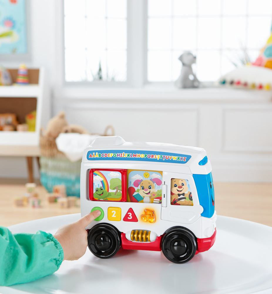 AUTOBUZUL CU SUNETE LIMBA ROMANA FISHER PRICE