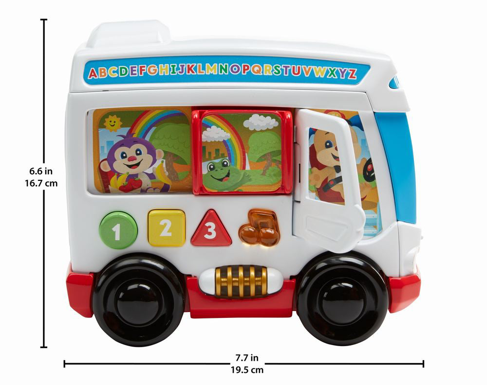 AUTOBUZUL CU SUNETE LIMBA ROMANA FISHER PRICE