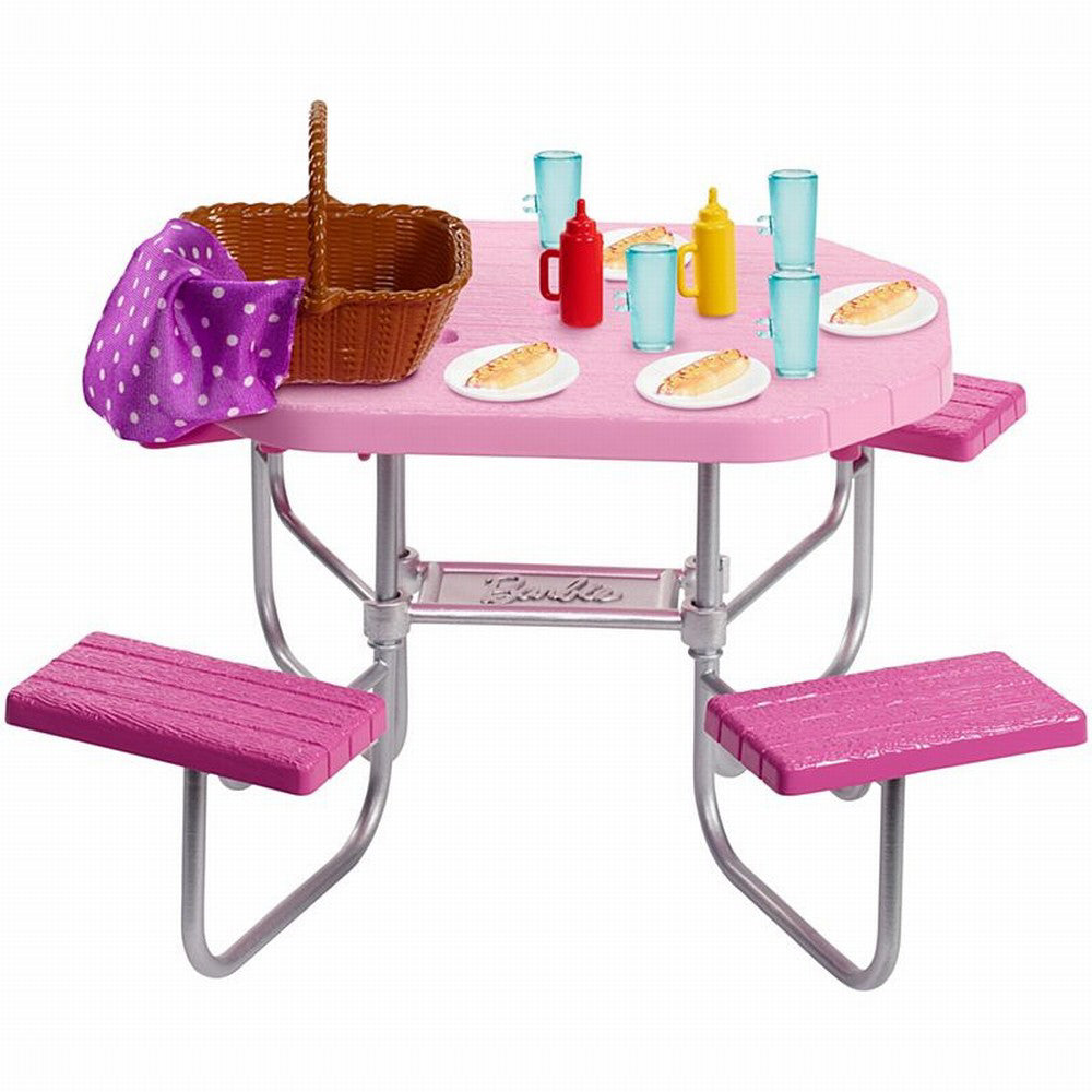 BARBIE SET MOBILIER EXTERIOR PICNIC