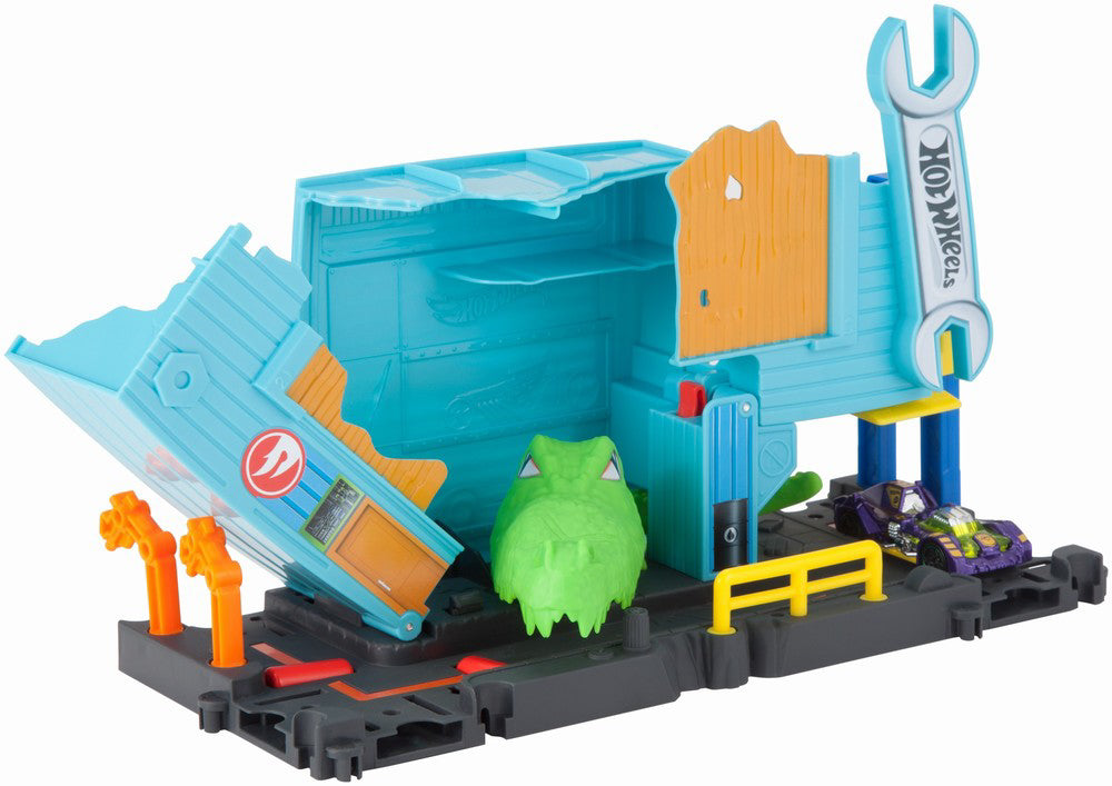 CITY CURSA CU OBSTACOL HOT WHEELS ATACUL CROCODILULUI