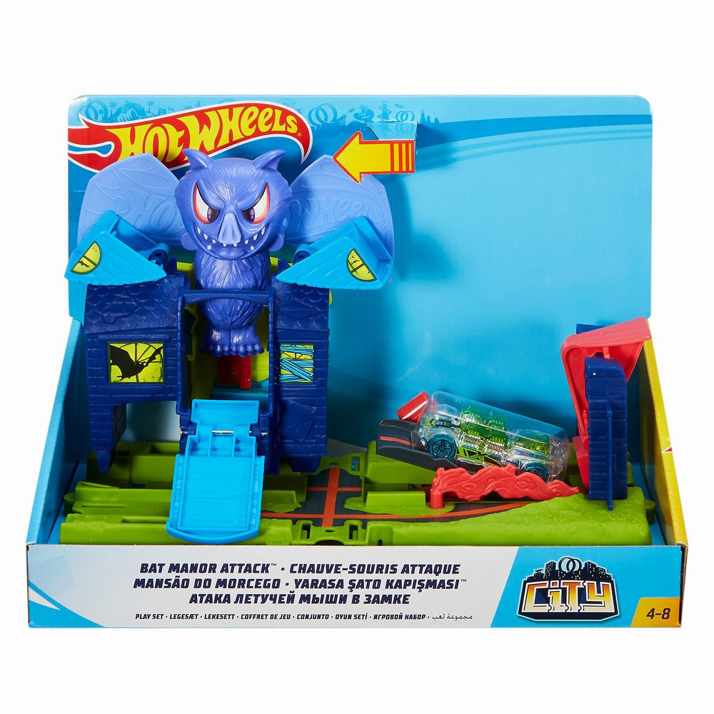 CITY CURSA CU OBSTACOL HOT WHEELS ATACUL LILIACULUI