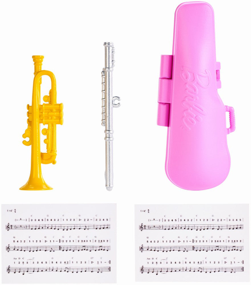 BARBIE CARIERE SET MOBILIER CU PAPUSA PROFESOARA DE MUZICA