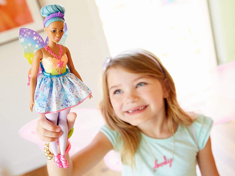 PAPUSA BARBIE PRINTESA ZANA CU PARUL ALBASTRU