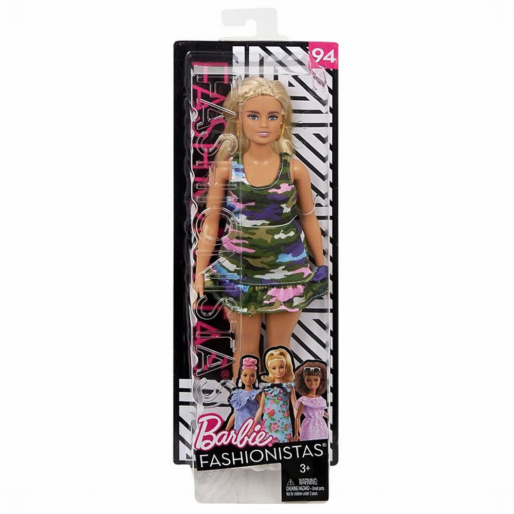 PAPUSA BARBIE FASHIONISTA CU FORME SI SUVITE BLONDE