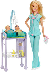BARBIE CARIERE SET MOBILIER CU PAPUSA DOCTOR PEDIATRU