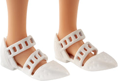 PAPUSA BARBIE FASHIONISTA CU ROCHITA ALBASTRA SI CURELUSA CHIC