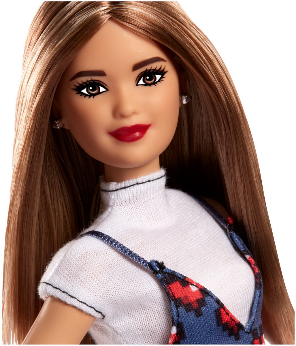 PAPUSA BARBIE FASHIONISTA CU ROCHITA PLINA DE INIMIOARE