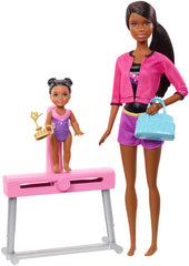 PAPUSA BARBIE BRUNETA CARIERA IN SPORT ANTRENOARE DE GIMNASTICA