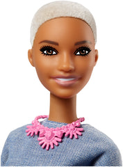 PAPUSA BARBIE FASHIONISTA TUNSA SCURT SI PANTALONI ALBI