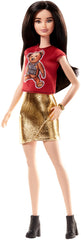 PAPUSA BARBIE FASHIONISTA CU TRICOU GIRLS RULE