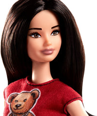 PAPUSA BARBIE FASHIONISTA CU TRICOU GIRLS RULE