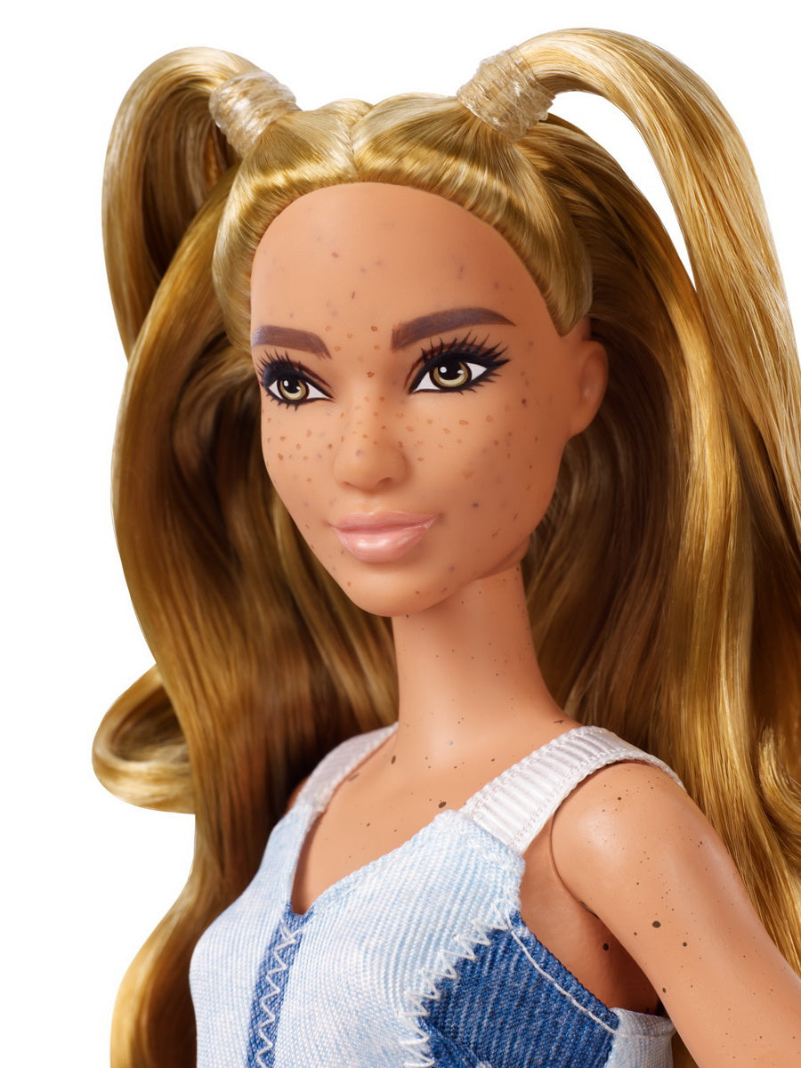 PAPUSA BARBIE FASHIONISTA BLONDA CU CODITE